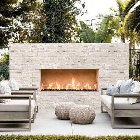 Emser Structure 6"X24" Stacked Ledger Multi Surface Natural Limestone Wall Tile (BID IS PER SQ FT.  MSRP $33.68 SQ FT = $162 Per Box, 5.98 Sq. Ft. PER BOX x 12 Boxes =  71.76 Sq. FT. MSRP: $1948.98) SEE DESCRIPTION FOR SPECS.