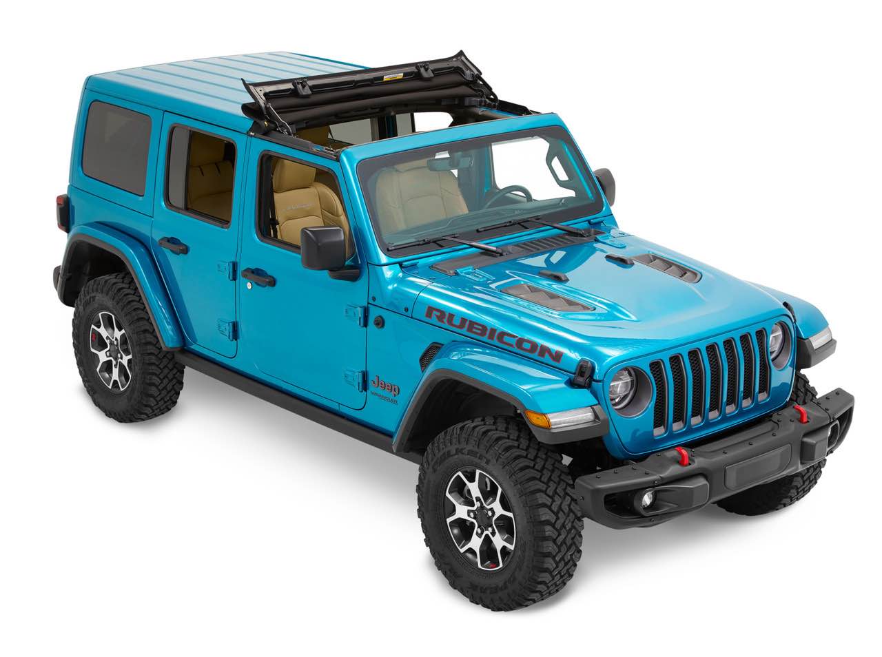Bestop 5245417 Black Twill Sunrider for Hardtop 2018-Current Jeep Wrangler JL & Jeep Gladiator