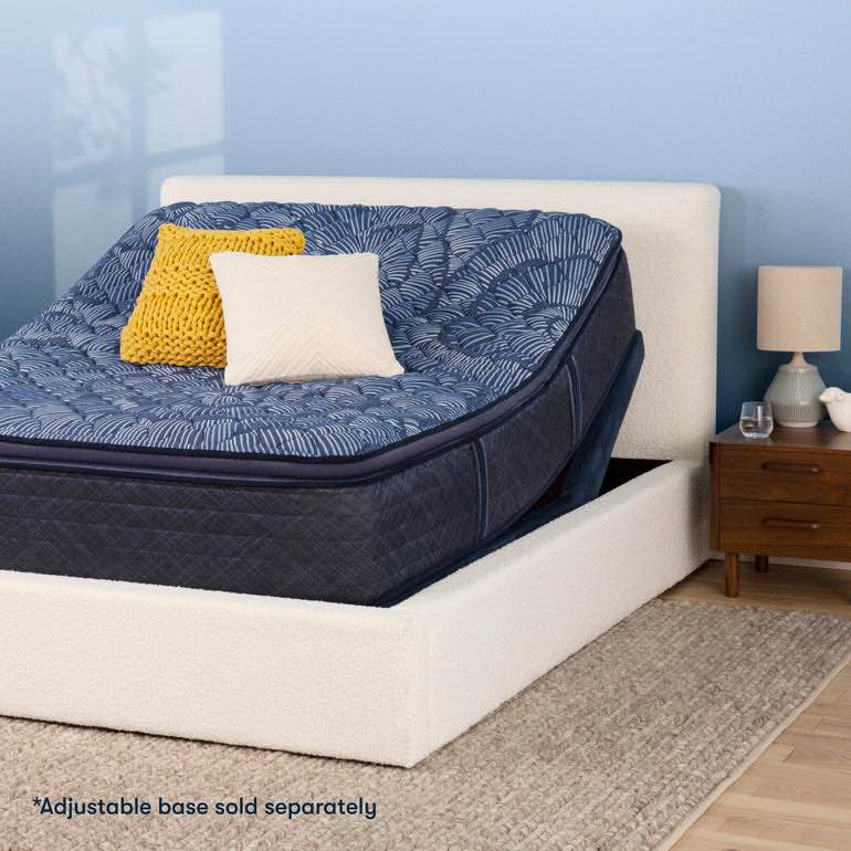 Serta Mattress - Perfect Sleeper Cobalt Calm 5 Layer; Pillow Top, Cooling Gel Memory Foam, Pocket Innerspring for Motion Isolation, Edge Support Foam, CertiPUR-US Certified QUEEN Mattress - PSL 23 COBALT CALM PL PT - QUEEN-MATTRESS Features: Temperature Regulating, Foam Layer,  3 Zoned Innerspring Coil Design This 850-coil density system offers three support zones, with targeted support for the lower back and hips, Antimicrobial Conforms To Body, Suitable for Adjustable Bed Frames, Made in USA