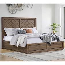 Urban Park Bedroom Collection Queen Storage Bed Panel Headboard with Two USB Ports, Soft Close Storage Drawers (Does not Include Side Panel Rails, Will work with Most Replacement Panel Rail without Modifications INCLUDES HEADBOARD - FOOTBOARD STORAGE DRAWERS NEVER BEEN OUT OF THE BOX. SEE PHOTOS.)