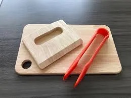 2 Target Bullseye Charcuterie Set 3 pcs Wood Board Plastic Tongs Childrens 4+ New