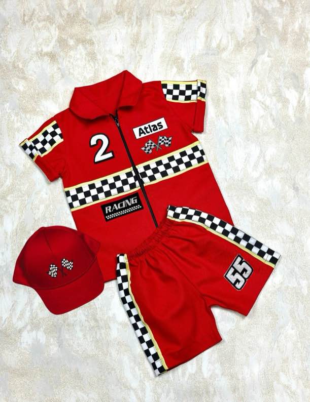 Baby Boy 2nd Birthday Outfit Toddler Two Year Old Birthday Clothes Second Birthday Race Car Driver Shirt