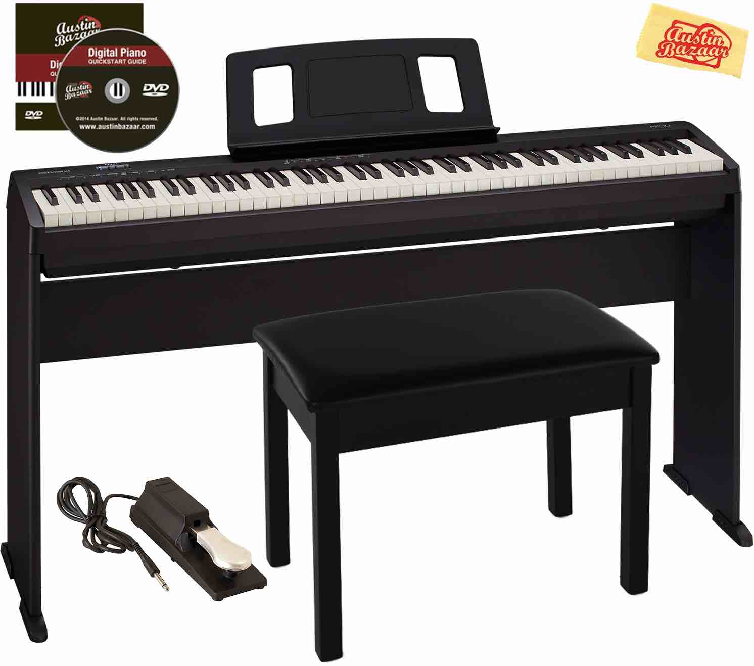 Roland FP-10 88-Key Digital Piano w/ Furniture Stand (TESTED WORKING CONDITION.)