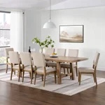 Pike & Main Graham 7 Piece Extendable Table Dining Set (INCLUDES 6 CHAIRS & TABLE)