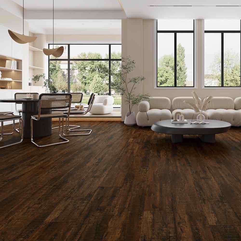 (308 Sq Ft.) Armstrong Hardwood Flooring : Rural Living : ERH5302A Hickory Deep Java  ERH5302A (BID IS PER SQ FT, LOT IS FOR 308 SQ FT TOTAL. MSRP $7.19 Sq Ft.)