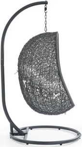 Modway hanging chair stand + base grey 