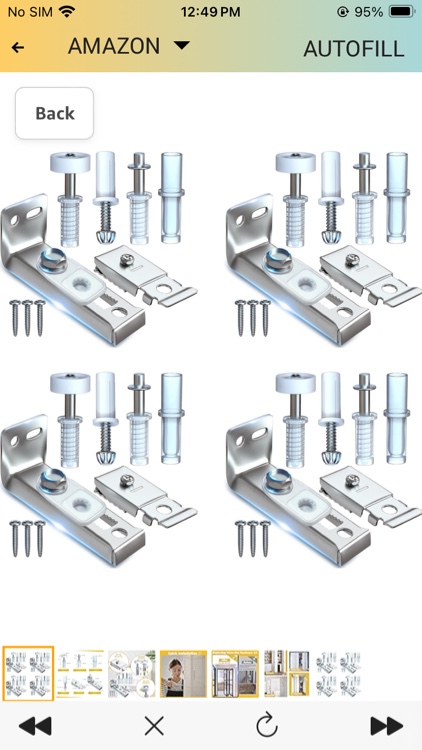 National Hardware - V391D 72  Folding Door Hardware Set