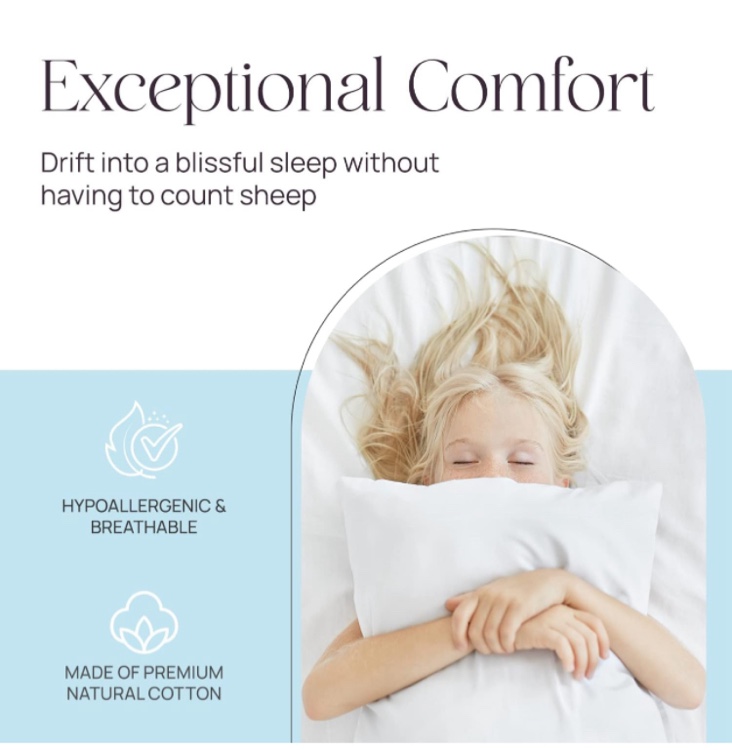East Coast Bedding Pillow Shell with No Filling, Standard King & Queen Size Empty Pillow Shells, 100% Cotton Shell, Reupholstery, DIY Pillow Case for Bulk Down Stuffing, Standard Size