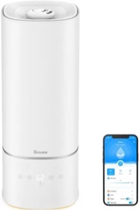 Govee 6L Smart WiFi Humidifiers for Bedroom Large Room Plants, Top Fill Cool Mist Humidifier with App Control, Auto Mode with Sensor, Essential Oil Diffusers and Night Light, Works with Alexa