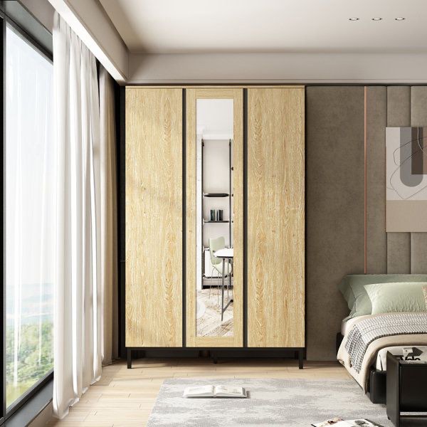 Jaky Solid + Manufactured Wood Armoire