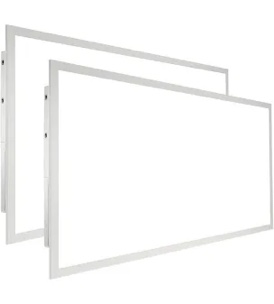 VEVOR 2 Pack 2x4 FT LED Flat Panel Light, 6000LM 50W, Surface Mount LED Drop Ceiling Light Fixture with Adjustable Color Temperature 3500K/4000K/5000K, Ultra Thin for Home Office Classroom, UL Listed