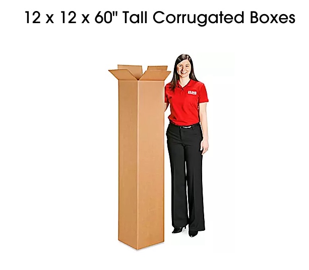 12 x 12 x 60" Tall Corrugated Boxes
