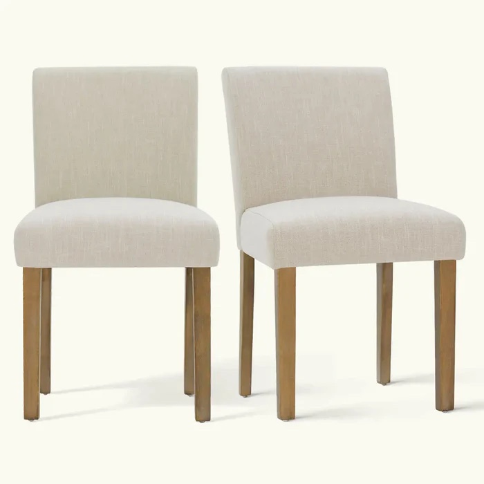 North Linen Blend Dining Chair (Set of 2)
