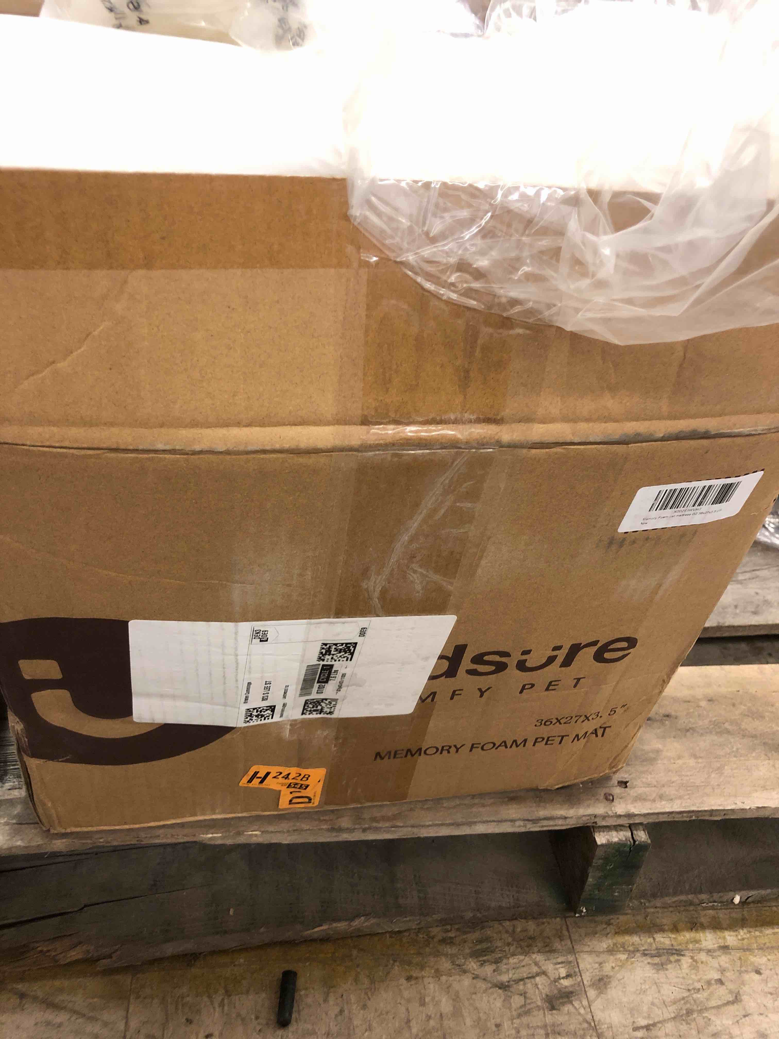 Bedsure Orthopedic Dog Bed for Large Dogs Memory Foam, 2Layer Thick