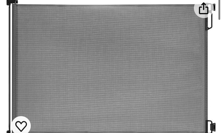 EasyBaby Retractable Baby Gate, 33" Tall, Extends up to 55'' Wide, Grey/Child Safety Baby Gates, Pet Retractable Gates for Stairs, Doorways, Hallways, Indoor and Outdoor