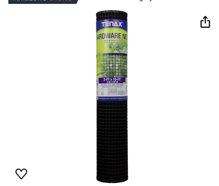 Tenax 60041909 Muti-Purpose Multipurpose Net, 2' x 50', Black