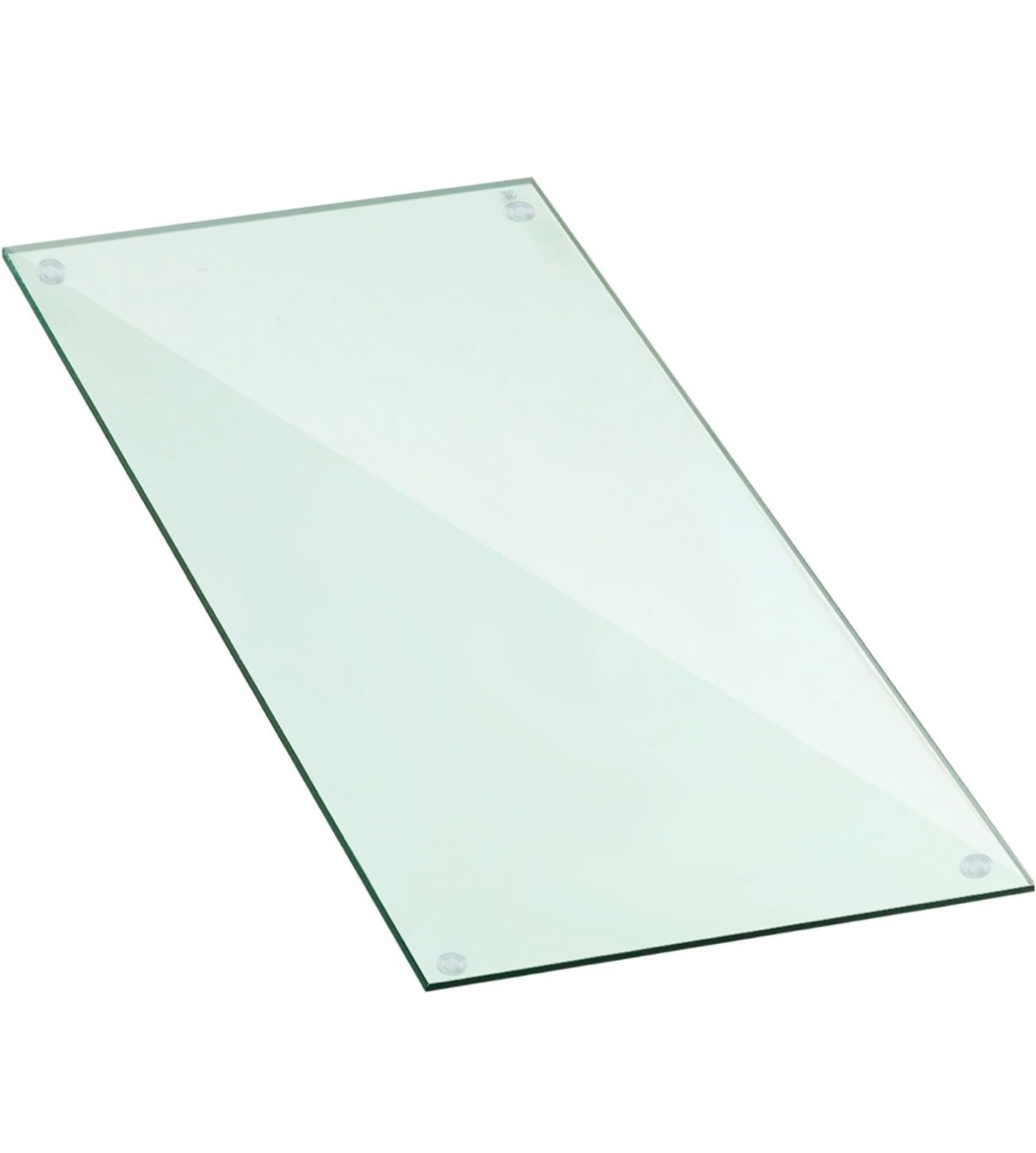 36" x 60" Rectangle Clear Tempered Glass Table Top 1/2" Thick Eased Corners Clear Tempered Top Patio Table Replacement with 10 Anti Slip Pads for Kitchen Coffee Dining Table
