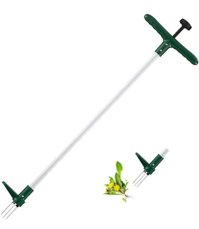 Walensee Weed Puller, Stand Up Weeder Hand Tool, Long Handle Garden Weeding Tool with 3 Claws, Hand Weed Hound Weed Puller for Dandelion, Standup Weed Root Pulling Tool and Picker, Grabber (1 Pack)