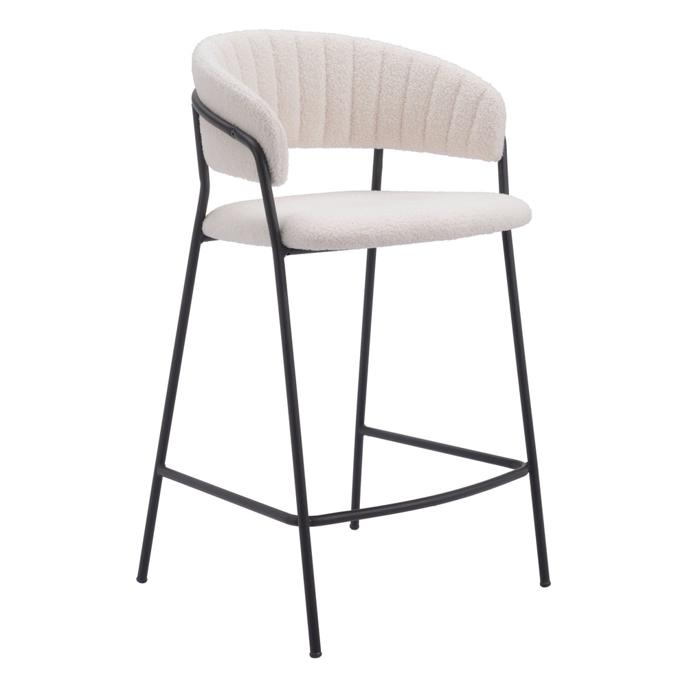 Josephine Counter Stools, Set of 2, Cream