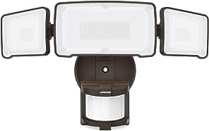 LEPOWER 35W LED Security Lights Motion Sensor Light Outdoor, 3500LM Motion Security Light, 5500K, IP65 Waterproof, 3 Head Motion Detected Flood Light for Garage, Yard, Porch (Not Solar Powered)