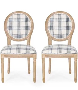 Jair Upholstered King Louis Back Side Chair