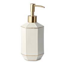 Magdy Embossed Porcelain Soap & Lotion Dispenser