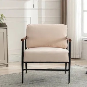 Tooleen 27.3'' Wide Upholstery Armchair With Metal Legs