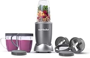 nutribullet Personal Blender for Shakes, Smoothies, Food Prep, and Frozen Blending, 24 Ounces, 600 Watt, Gray, (NBR-0601)
