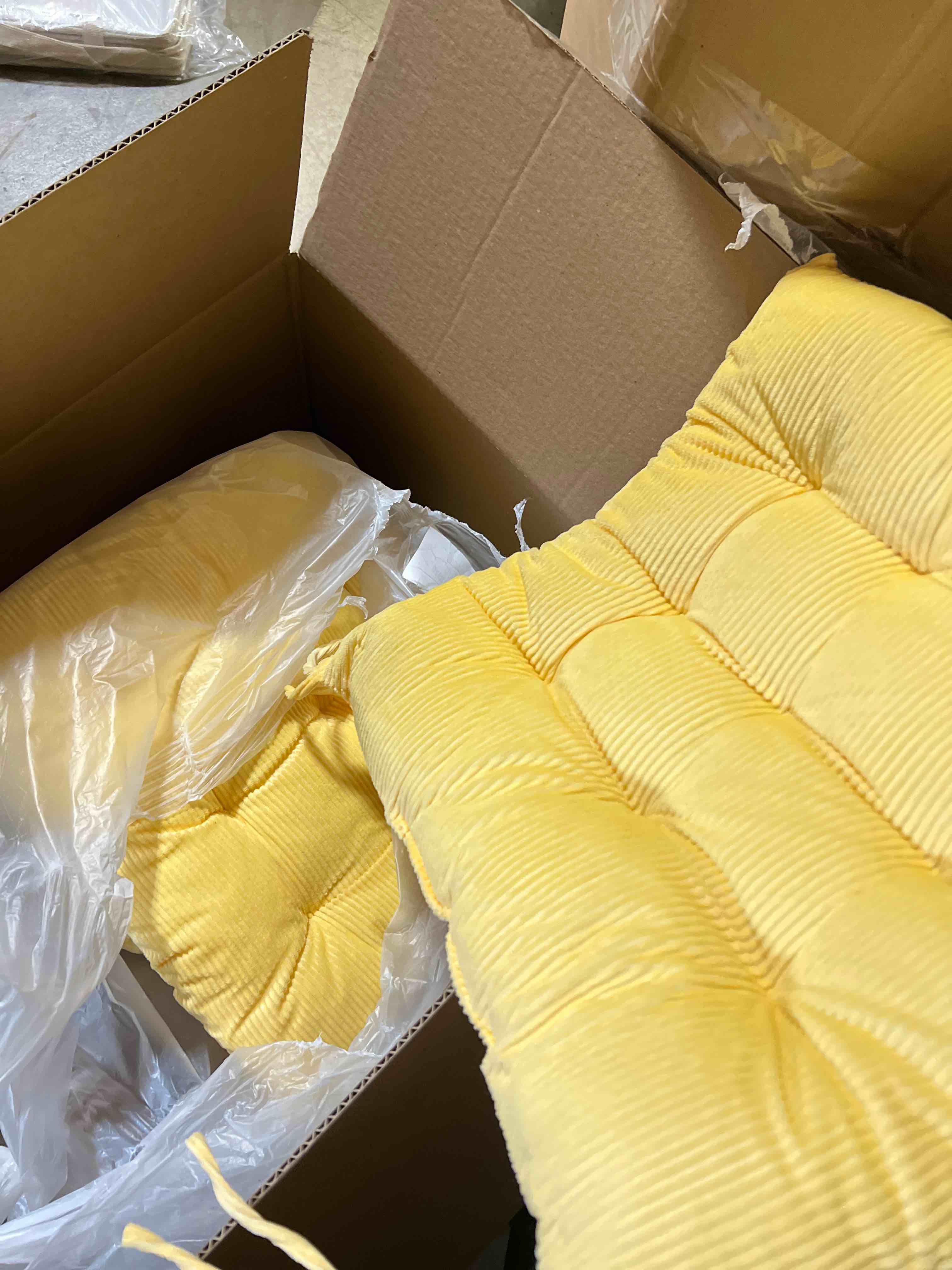 ELFJOY 4 Pack Chair Cushions for Dining Kitchen Chairs 18 Inches Seat