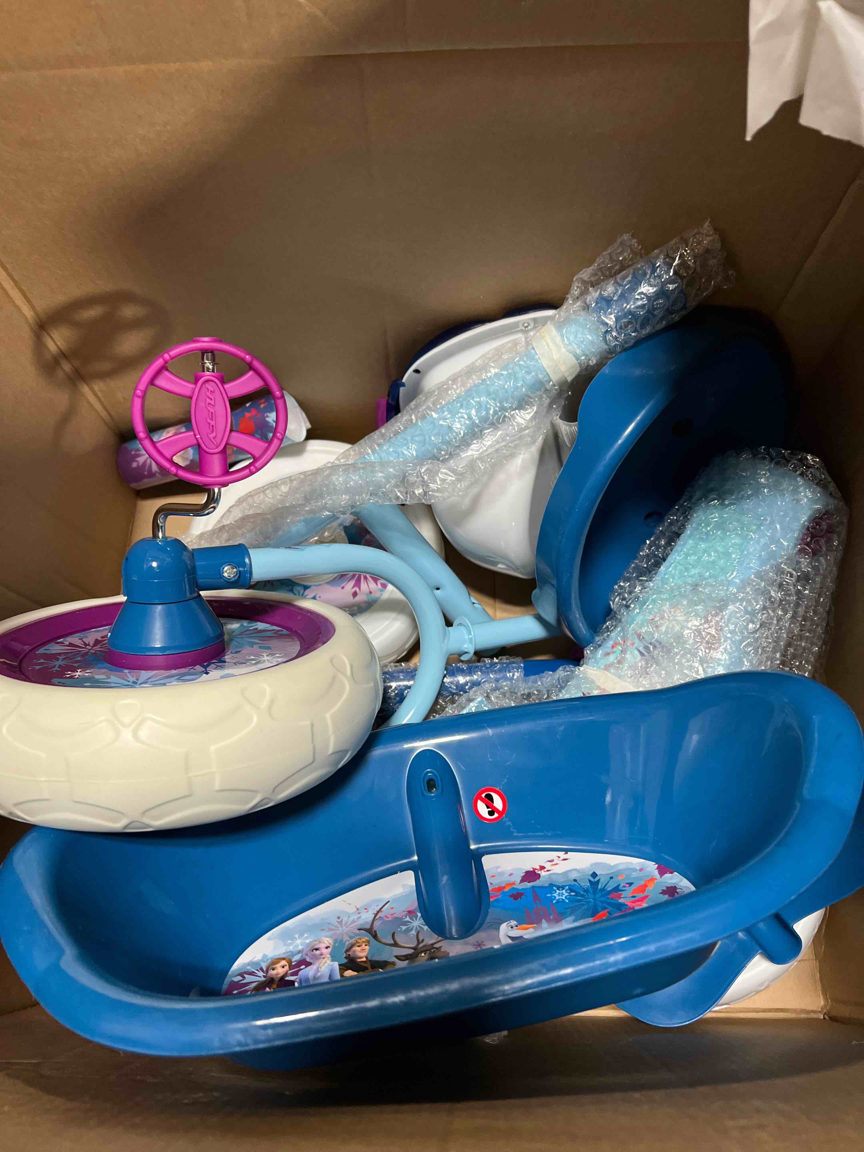 Huffy Kids Frozen 2 Balance Bike or Trike, Anna, Elsa & Olaf Graphics