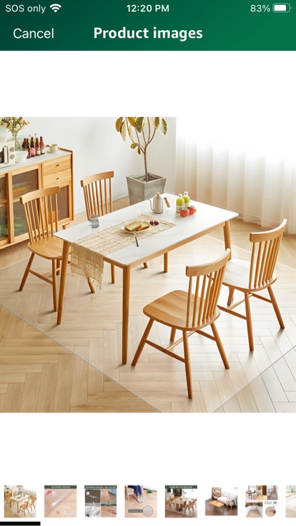 Area Rug for Living Room, 6'x9' Clear Area Rug for Dining Room, Non-Slip Waterproof Vinyl Area Rug for Kids Pet, Protector Floor Mat for Home Office Laundry Dining Area (Clear)