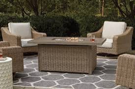 Condition photo showing New/Like New for  ashley furniture beachcroft rectangular fire pit table p791-773