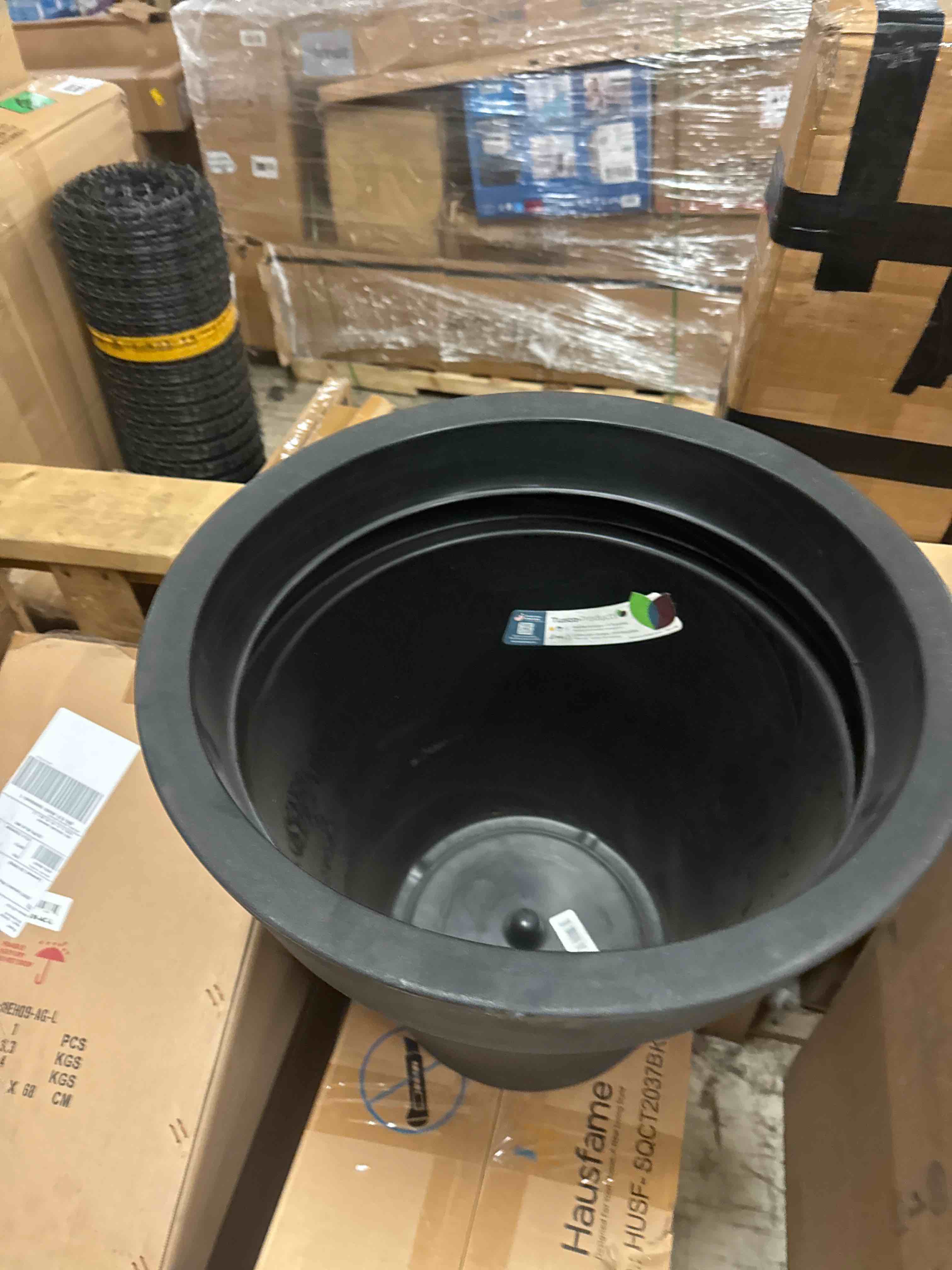 Condition photo showing New/Like New for cardville pot planter, slate by winston porter