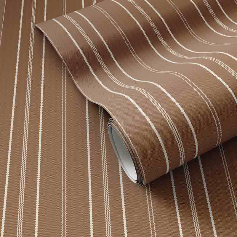 Condition photo showing New/Like New for four hands striped terralon wallpaper roll by getty images