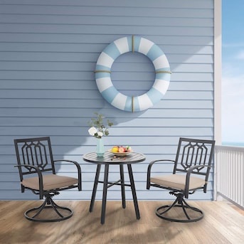 Condition photo showing New/Like New for phi villa e02gf110 patio bistro table w/ adjustable legs