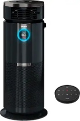 shark - 3-in-1 max air purifier, heater & fan with nanoseal hepa, cleansense iq, odor lock, for 1000 sq. ft - charcoal grey