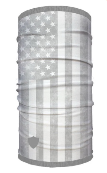 Case of 50 SA company Grey American flag neck gator 