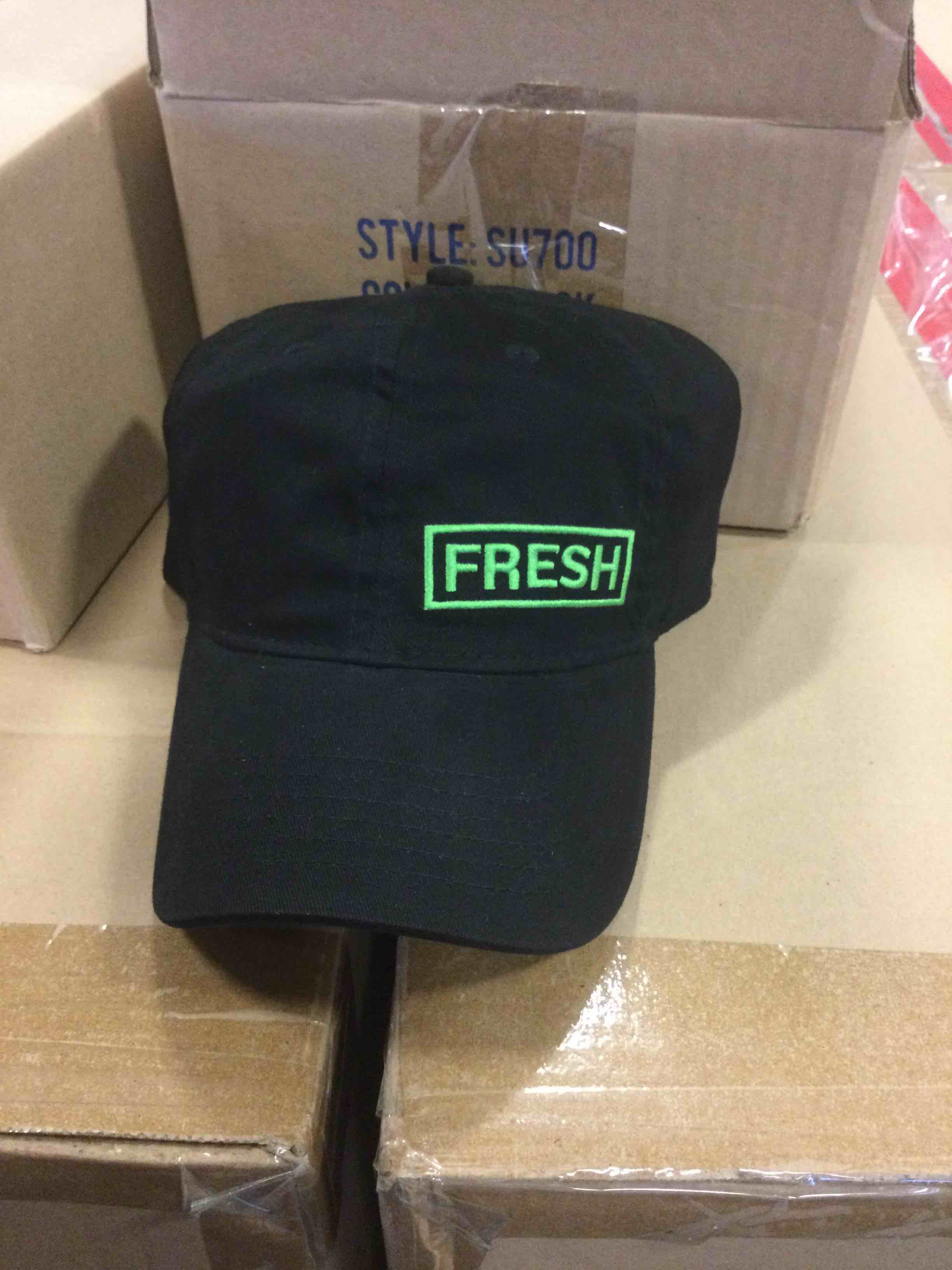BLACK FRESH BASEBALL HAT ONE SIZE 