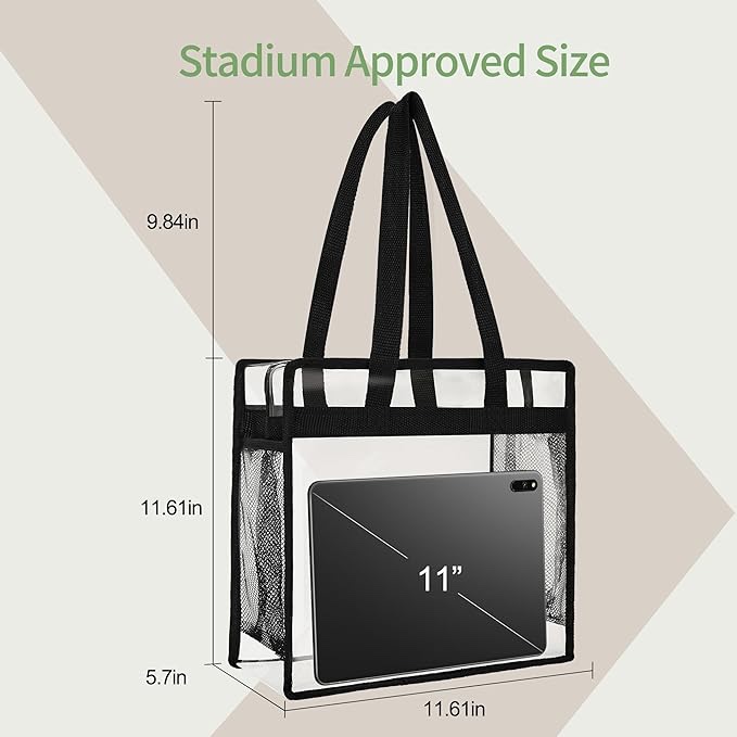 CASE OF 40 12” x 12” x 6” Clear PVC Bag 