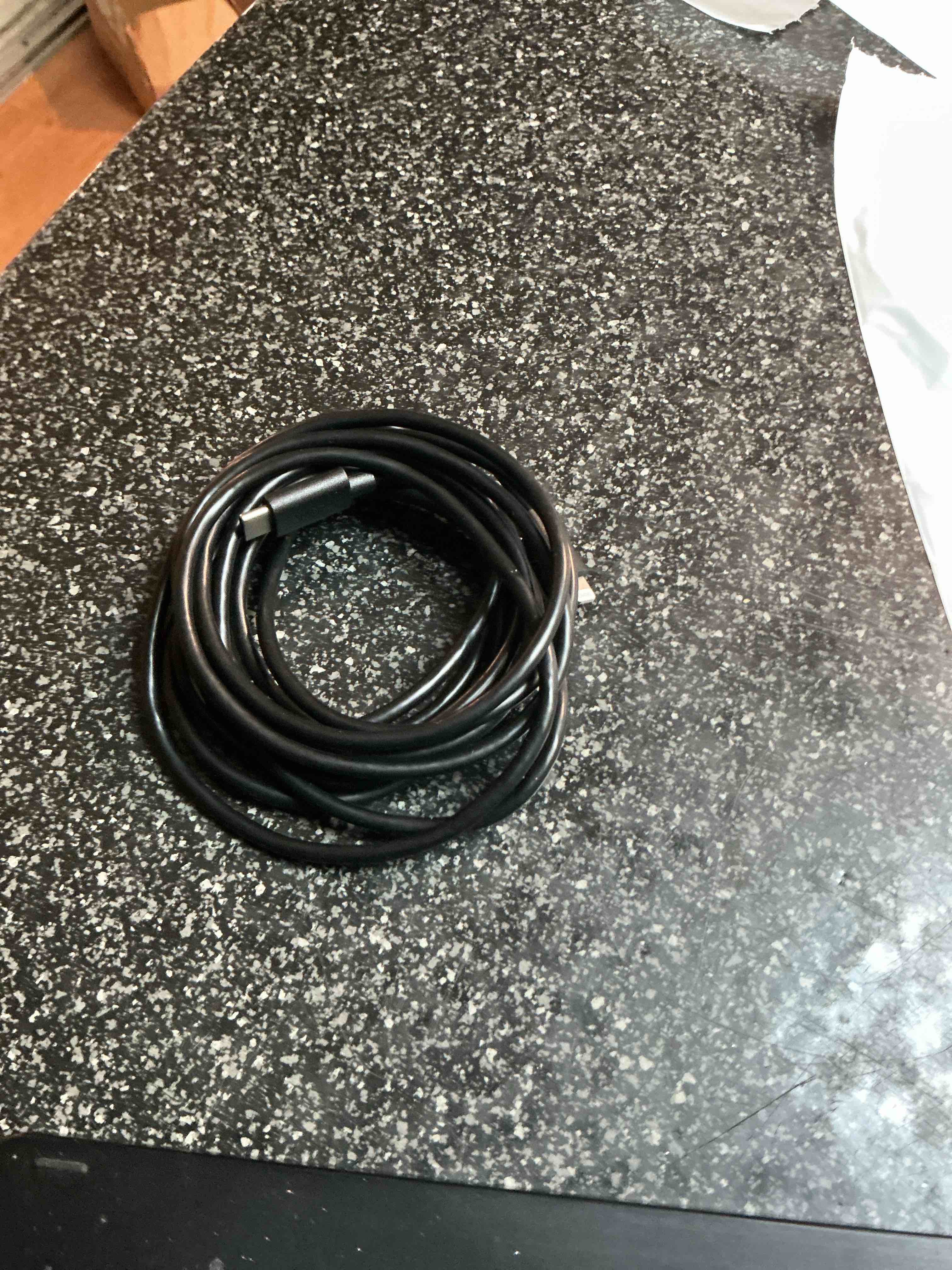 10 Ft. Lighting To USB-C Charging Cable Black 