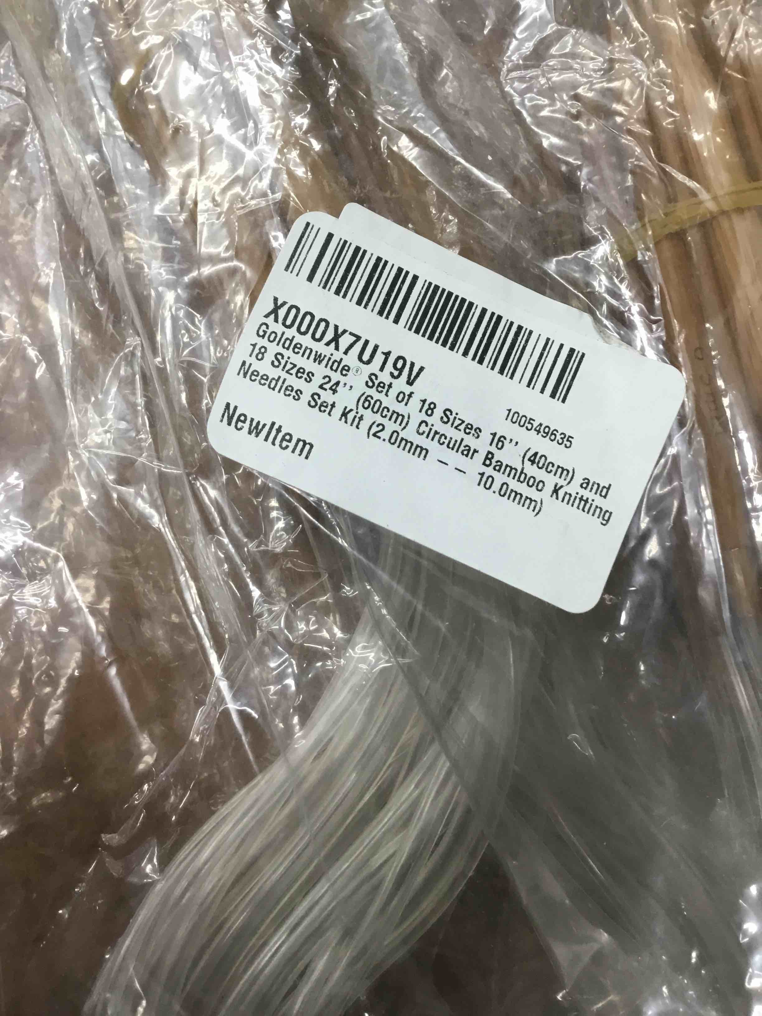 circular bamboo knitting needles 2 mm to 10 mm 36 pk