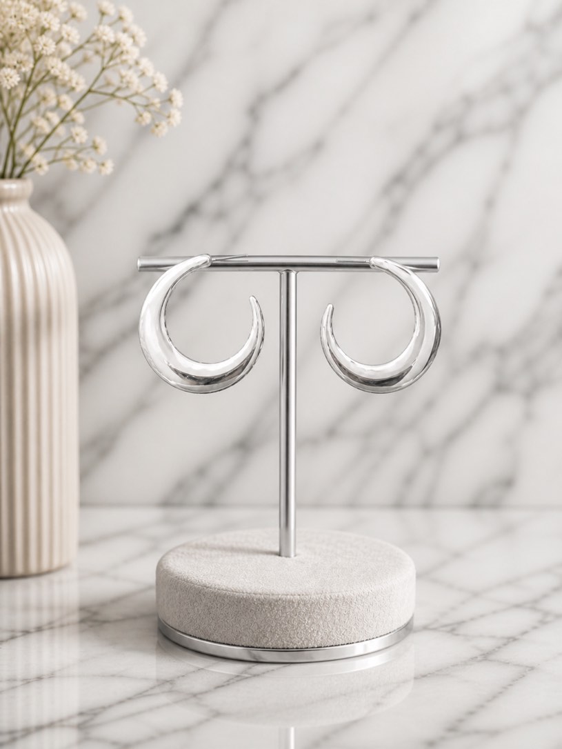 Elegant 925 silver plated earrings 
