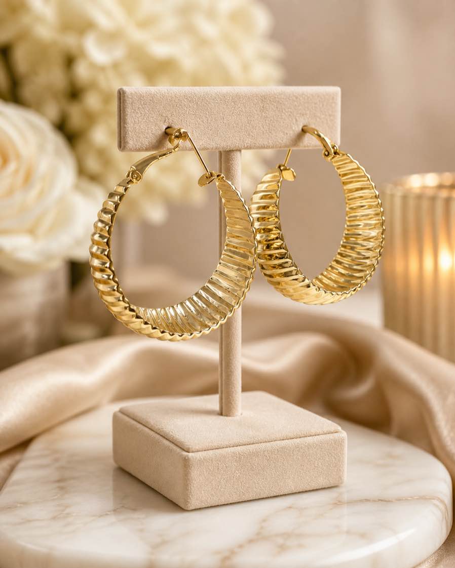 Gorgeous 18K Gold Plated Earrings 