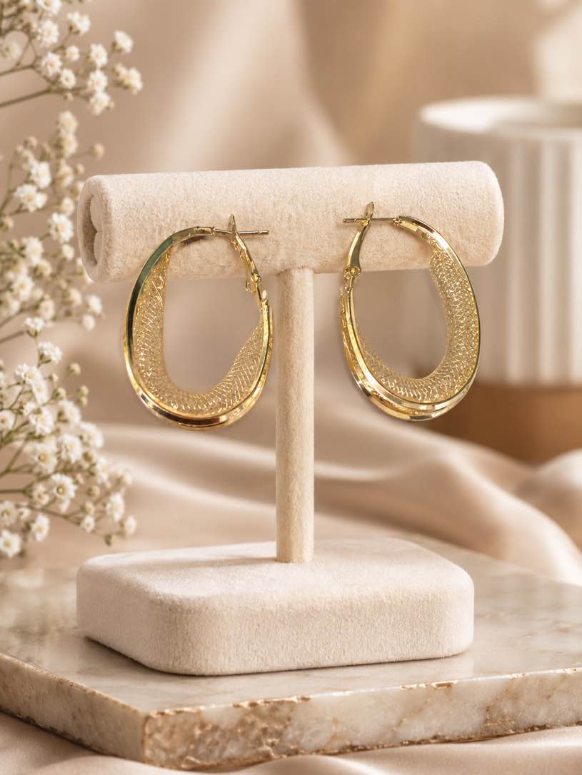 Gorgeous 18K Gold Plated Earrings 
