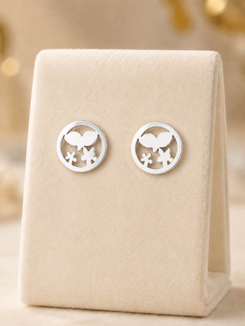 Beautiful 925 silver plated earrings 