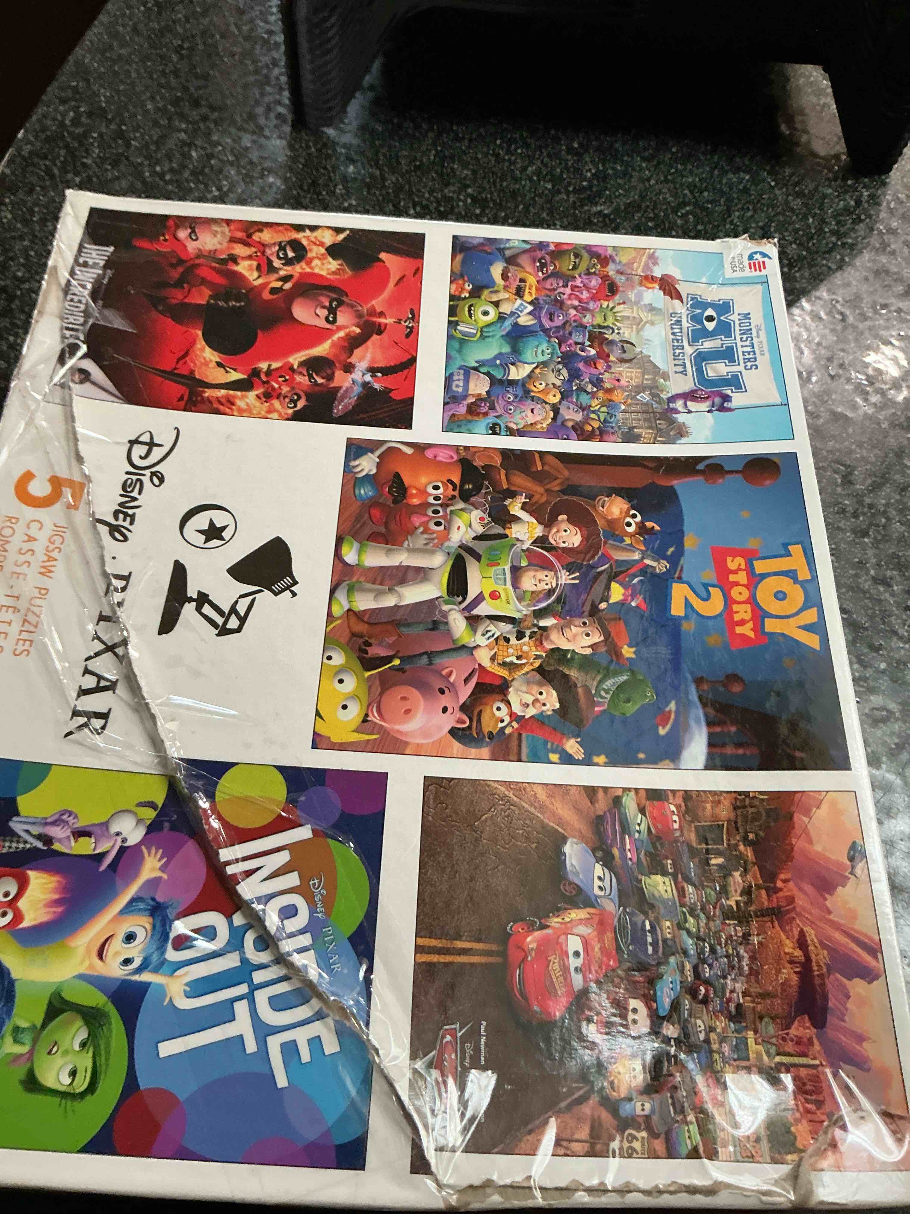 Disney Pixar 5 Jigsaw Puzzles