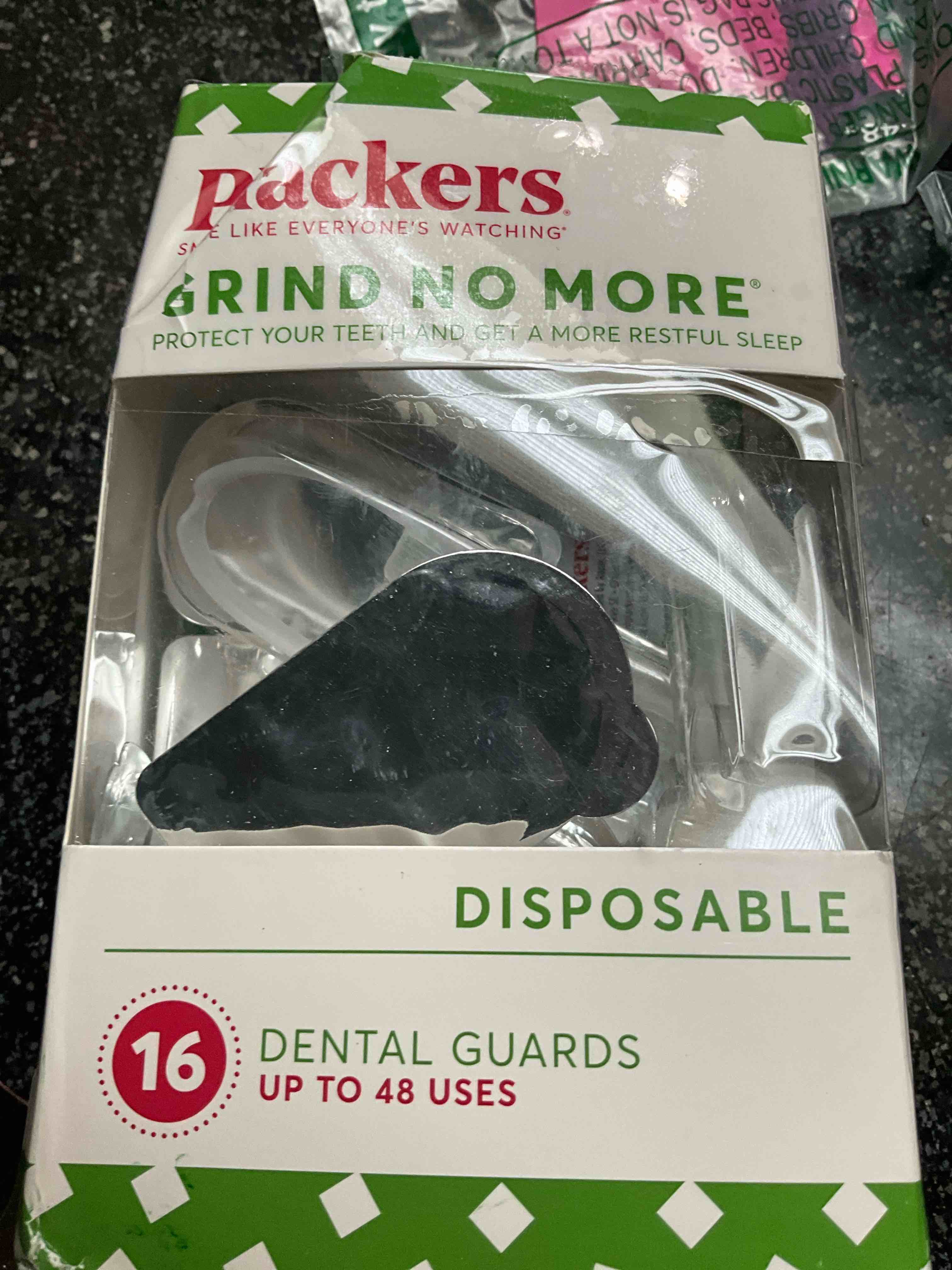 Plackers Grind No More Night Guard, Nighttime Protection for Teeth, BPA Free, Sleep Well, Ready to Wear, Disposable, One Size Fits All, 16 Count