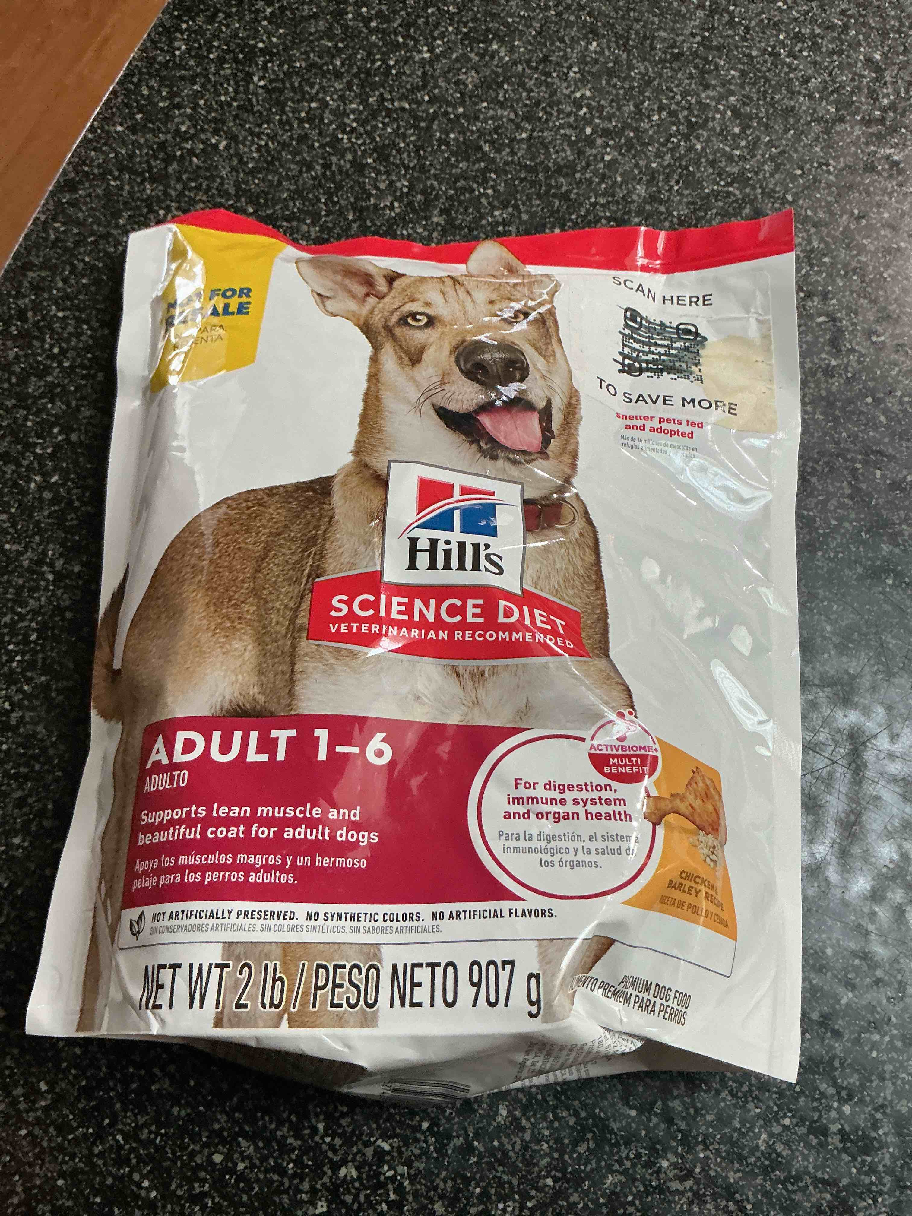 Hills Science Diet 2 Lbs.Chicken & Barley Recipe 