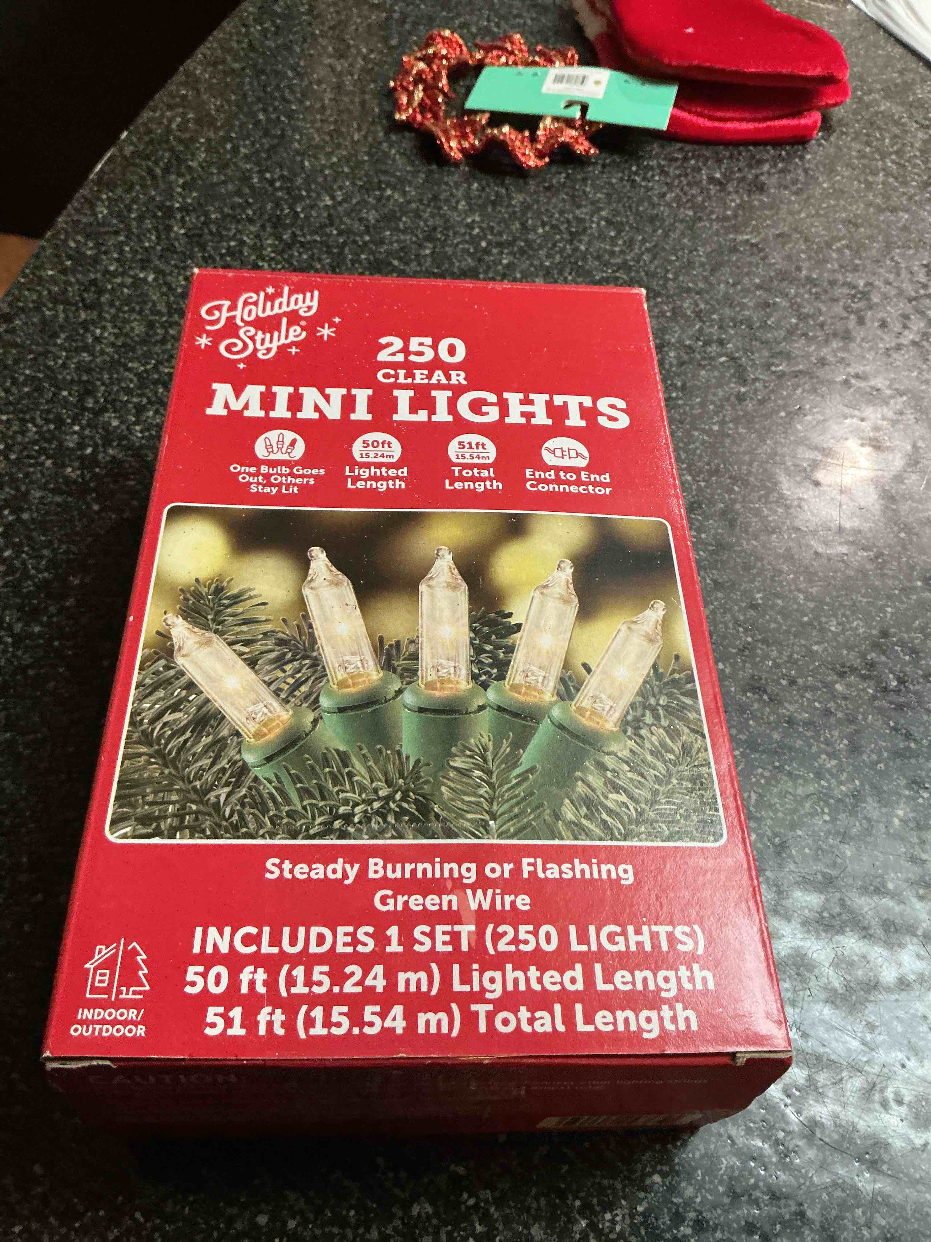 Holiday Style 250 Clear Mini Lights 