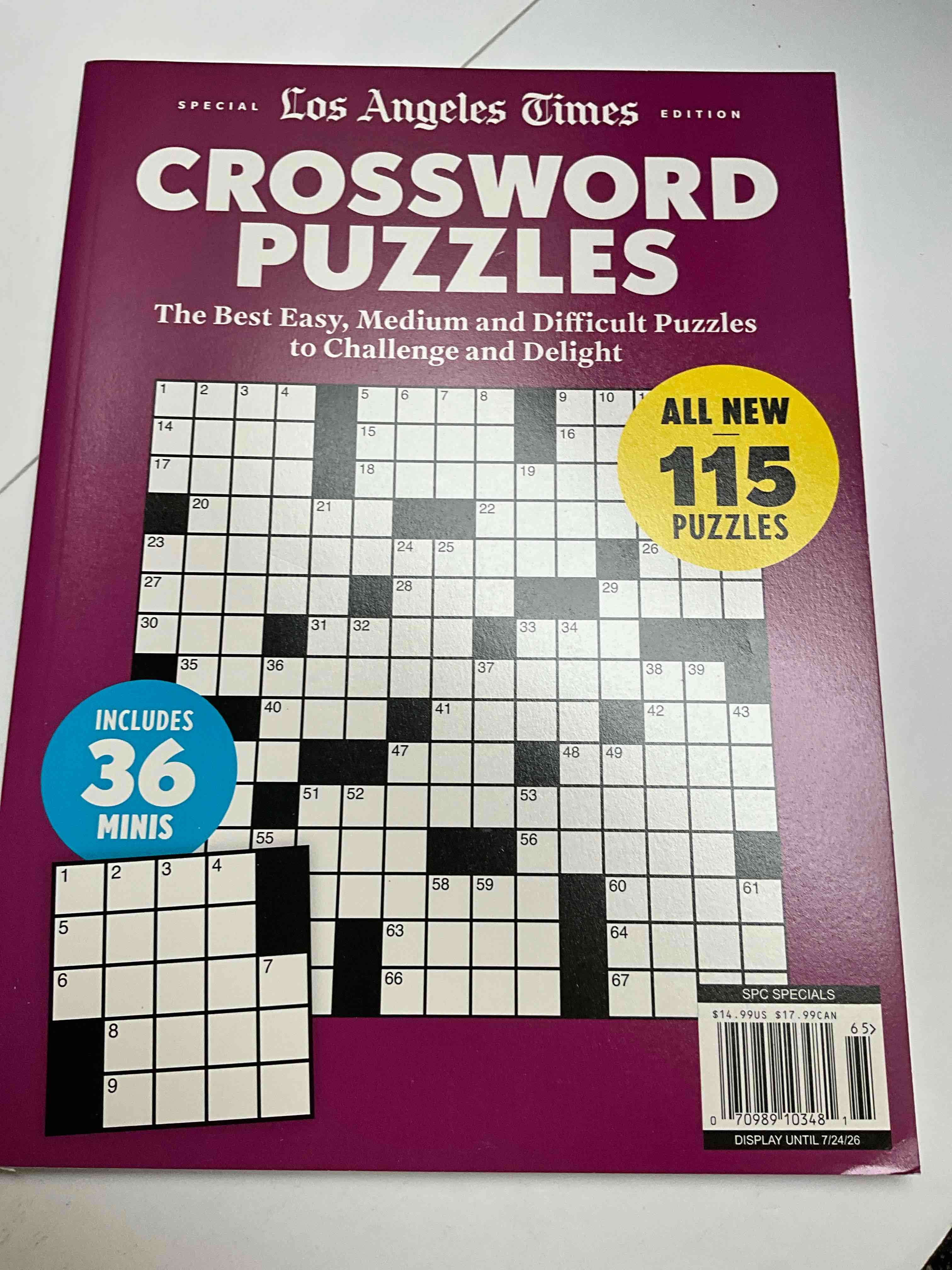 Los Angeles Times - Crossword Puzzles - 115 Puzzles - 36 minis  